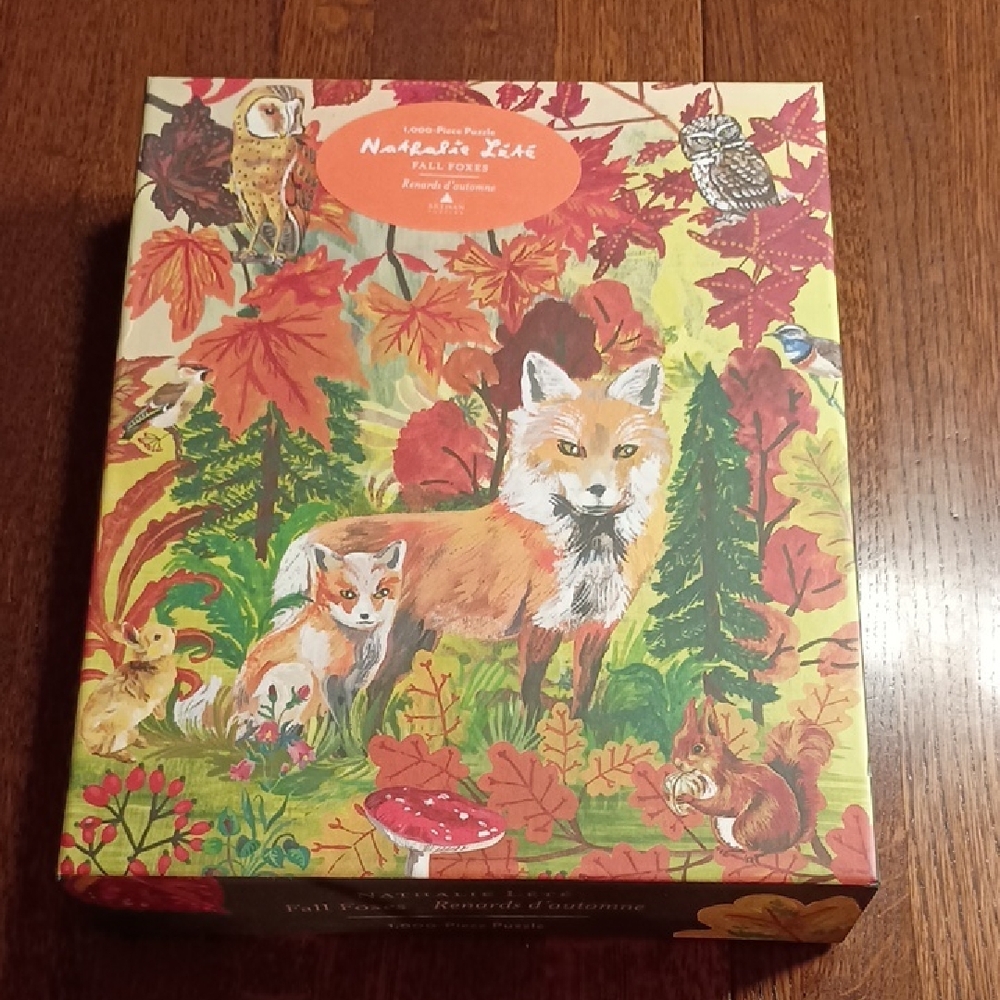 Fall Foxes 1000 Piece Artisan Puzzle by Nathalie Lete
